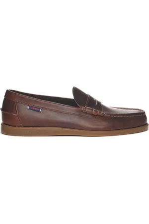 SEBAGO Schoenen, Heren, Bruin, 42 EU, Leer, Dolphin Gewaxt Bruin Gum Mocassins