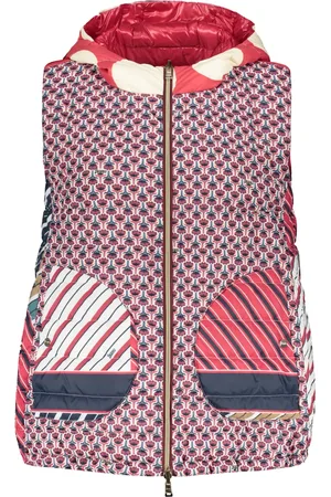 HERNO Jassen, Dames, Rood, S, Omkeerbare ganzendons bodywarmer