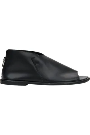 Estro Schoenen, Dames, Zwart, 36 EU, Leer, Zwarte leren sandalen met gesloten hiel voor vrouwen