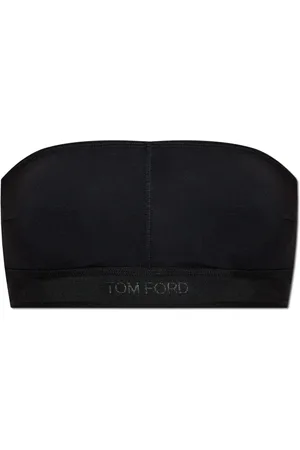 Tom Ford Tops, Dames, Zwart, L, Lingerietop met logo