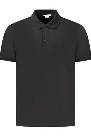 Calvin Klein Tops, Heren, Zwart, XL, Katoen, Klassiek Zwart Katoenen Poloshirt