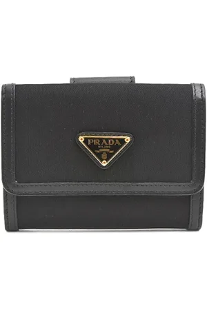Prada Pre-owned, Dames, Zwart, ONE Size, Nylon, Pre-owned Canvas wallets