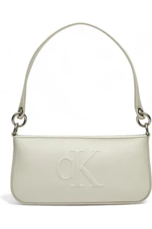 Calvin Klein Pre-owned, Dames, , ONE Size, Leer, Monogram Mini Schoudertas Herfst/Winter