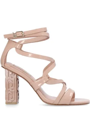 Liu Jo Schoenen, Dames, , 38 EU, Nude Logo Hak Sandaal