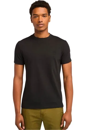 Timberland Tops, Heren, Zwart, S, Katoen, Katoenen T-shirts en Polos