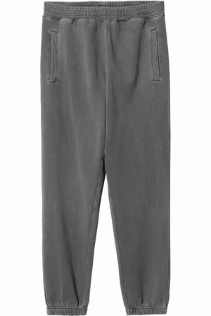 Carhartt Broeken, Heren, Grijs, L, Katoen, Grijze Ballonpasvorm Katoenen Broek