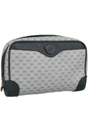 Gucci Pre-owned, Dames, Blauw, ONE Size, Leer, Pre-owned Leather clutches