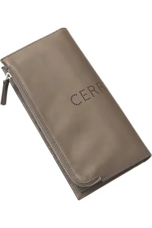 Cerruti 1881 Accessoires, Heren, Bruin, ONE Size, Heren Leren Portemonnee met Metalen Sluiting