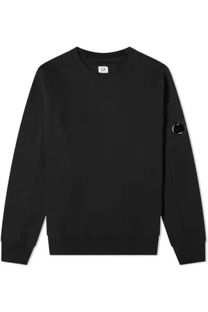 C.P. Company Sweatshirts & Hoodies, Heren, Zwart, XL, Katoen, Lens Detail Sweatshirt