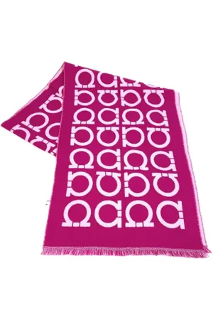 Salvatore Ferragamo Pre-owned, Dames, Paars, ONE Size, Wol, Pre-owned Wool scarves