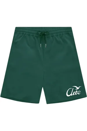 Arte Antwerp Korte broeken, Heren, Groen, L, Vogelprint Shorts voor Mannen