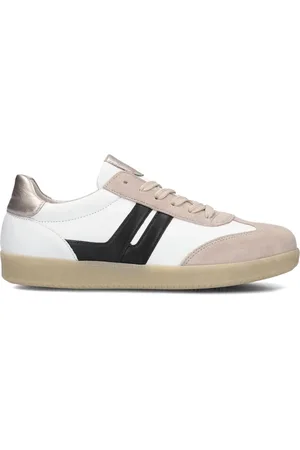 Gabor Schoenen, Dames, Veelkleurig, 37 1/2 EU, Leer, Beige Lage Sneakers voor Dames