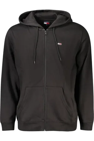 Tommy Hilfiger Sweatshirts & Hoodies, Heren, Zwart, 2Xl, Katoen, Zwarte Katoenen Heren Sweater Hoodie