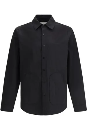 PALTÒ Overhemden, Heren, Zwart, XL, Polyester, Klassieke Kraagjas met veelzijdige stijl