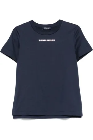 Max Mara Tops, Dames, Blauw, M, Blauwe T-shirts en Polos