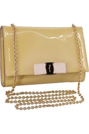 Salvatore Ferragamo Pre-owned, Dames, , ONE Size, Leer, Pre-owned Fabric shoulder-bags