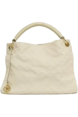 LOUIS VUITTON Pre-owned, Dames, Wit, ONE Size, Leer, Tweedehands leren Louis Vuitton tassen