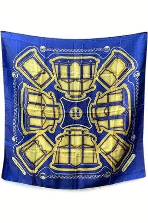 Hermès Pre-owned, Dames, Blauw, ONE Size, Pre-owned Silk scarves