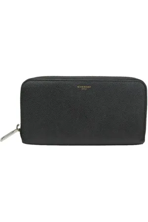 Givenchy Pre-owned, Dames, Zwart, ONE Size, Leer, Tweedehands leren portemonnees