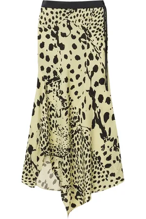 Nanushka Rokken, Dames, Geel, L, Gele/zwarte rok met details
