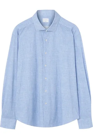 Xacus Overhemden, Heren, Blauw, M, Blauw Technisch Overhemd