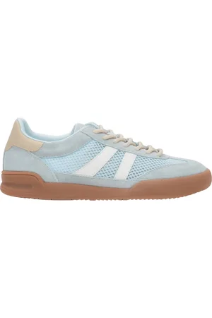 Estro Schoenen, Dames, Blauw, 38 EU, Leer, Blauwe Velours Sneakers voor Dames met Ademende Mesh ES8 Er 00116893