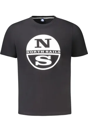 North Sails Tops, Heren, Zwart, 2Xl, Katoen, Zwart Katoenen T-shirt