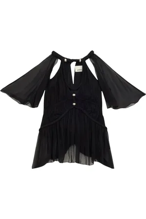 Isabel Marant Blouses & Shirts, Dames, Zwart, S, Zijden Zwarte Top