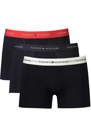 Tommy Hilfiger Ondergoed, Heren, Blauw, L, Katoen, Iconische Cotton Boxer Briefs Tri-Pack