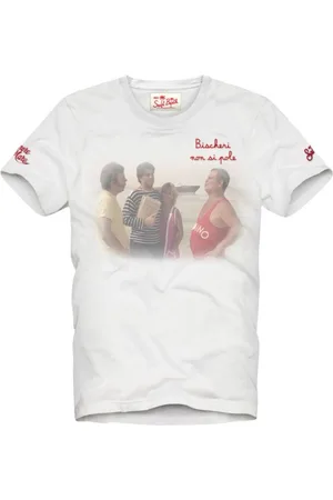 MC2 SAINT BARTH Tops, Heren, Wit, XL, Witte T-shirts en Polo