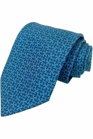 Hermès Pre-owned, Heren, Blauw, ONE Size, Pre-owned Silk home-office
