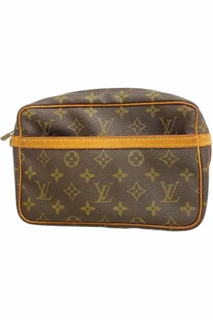 LOUIS VUITTON Pre-owned, Dames, Bruin, ONE Size, Tweedehands Canvas Louis Vuitton tassen