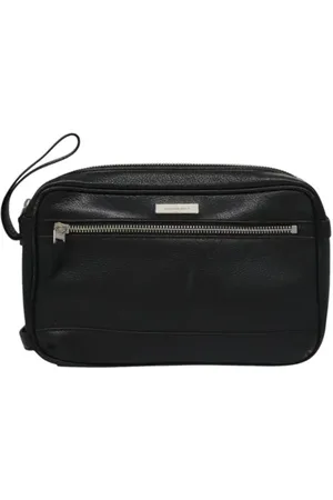 Burberry Pre-owned, Dames, Zwart, ONE Size, Leer, Pre-owned Leather clutches