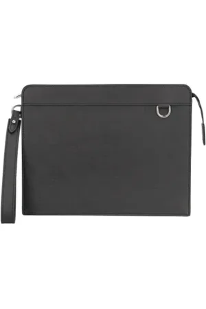LOUIS VUITTON Pre-owned, Dames, Zwart, ONE Size, Tweedehands leren Louis Vuitton tassen