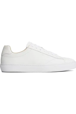 Tommy Hilfiger Schoenen, Heren, Wit, 44 EU, Witte Leren Cupsole Sneakers