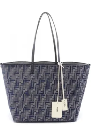 Fendi Pre-owned, Dames, Blauw, ONE Size, Denim, Pre-owned Denim fendi-bags
