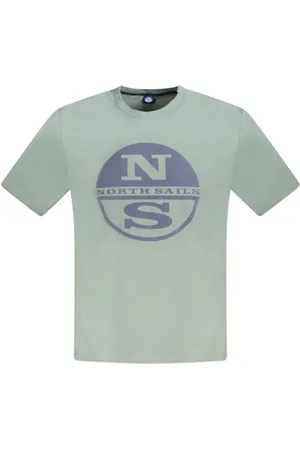 North Sails Tops, Heren, Groen, XL, Katoen, Groen Katoenen Heren T-shirt