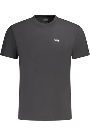 Vans Tops, Heren, Zwart, S, Katoen, Zwart Katoenen T-shirt, Klassieke Pasvorm, Logo Print