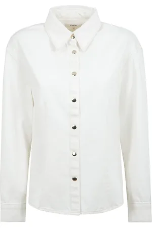 Frame Blouses & Shirts, Dames, , 2Xs, Klassiek Gevormd Overhemd met Drukknoopsluiting