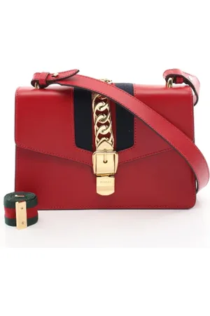 Gucci Pre-owned, Dames, Rood, ONE Size, Leer, Pre-owned Leather crossbody-bags