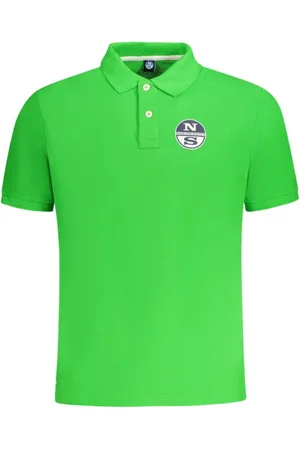 North Sails Tops, Heren, Groen, M, Katoen, Groen Katoenen Poloshirt