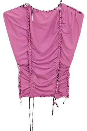 Isabel Marant Tops, Dames, Roze, S, Katoen, Roze Katoenen Top met SKU
