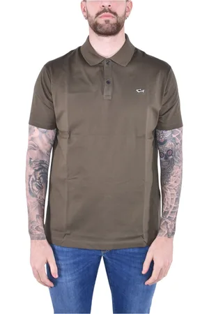 Paul & Shark Tops, Heren, Groen, XL, Katoen, Korte mouw katoenen piqué poloshirt