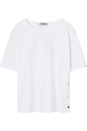 HERNO Tops, Dames, Wit, L, Ultra-zachte witte shirt