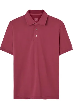 FEDELI Tops, Heren, Rood, 2Xl, Pique Polo en T-shirts Collectie