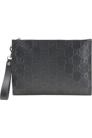 Gucci Pre-owned, Heren, Zwart, ONE Size, Leer, Pre-owned Leather gucci-bags
