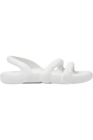 Camper Schoenen, Dames, Wit, 37 EU, Witte Kobarah Flat Sandalen