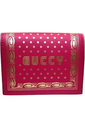 Gucci Pre-owned, Dames, Roze, ONE Size, Leer, Tweedehands leren portemonnees