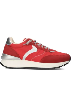 Voile blanche Schoenen, Dames, Rood, 36 EU, Leer, Rode Easy SF Woman Sneakers