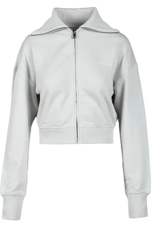 Calvin Klein Sweatshirts & Hoodies, Dames, Grijs, M, Katoen, Sweatshirts Hoodies